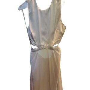 Cream/ivory midi cutout/open back dress! Size XS